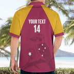 Custom Queensland Bowls Australia Hawaiian Shirt Go Champions QLD Kookaburra - Aussie Hoodie