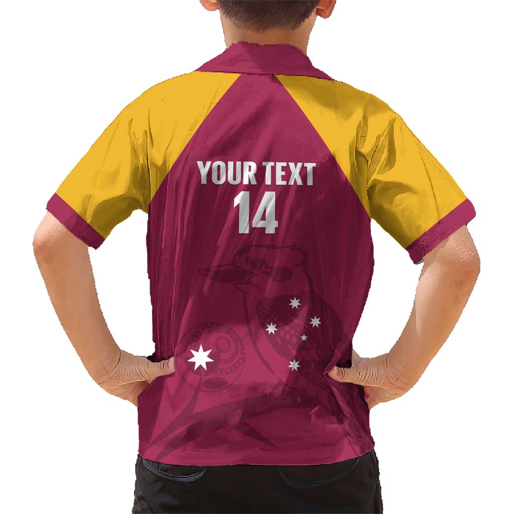 Custom Queensland Bowls Australia Hawaiian Shirt Go Champions QLD Kookaburra - Aussie Hoodie