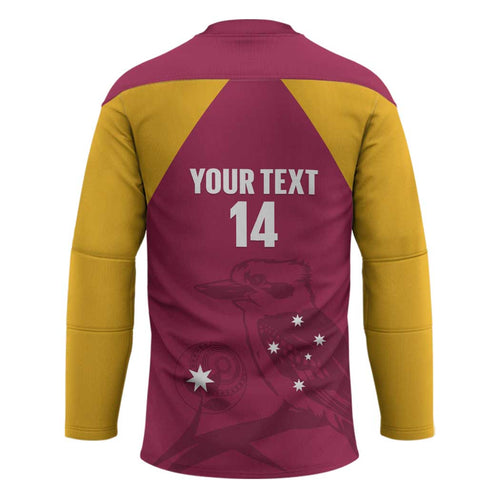 Custom Queensland Bowls Australia Hockey Jersey Go Champions QLD Kookaburra - Aussie Hoodie