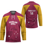 Custom Queensland Bowls Australia Hockey Jersey Go Champions QLD Kookaburra - Aussie Hoodie