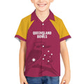 Custom Queensland Bowls Australia Kid Hawaiian Shirt Go Champions QLD Kookaburra - Aussie Hoodie