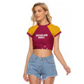 Custom Queensland Bowls Australia Raglan Cropped T Shirt Go Champions QLD Kookaburra - Aussie Hoodie