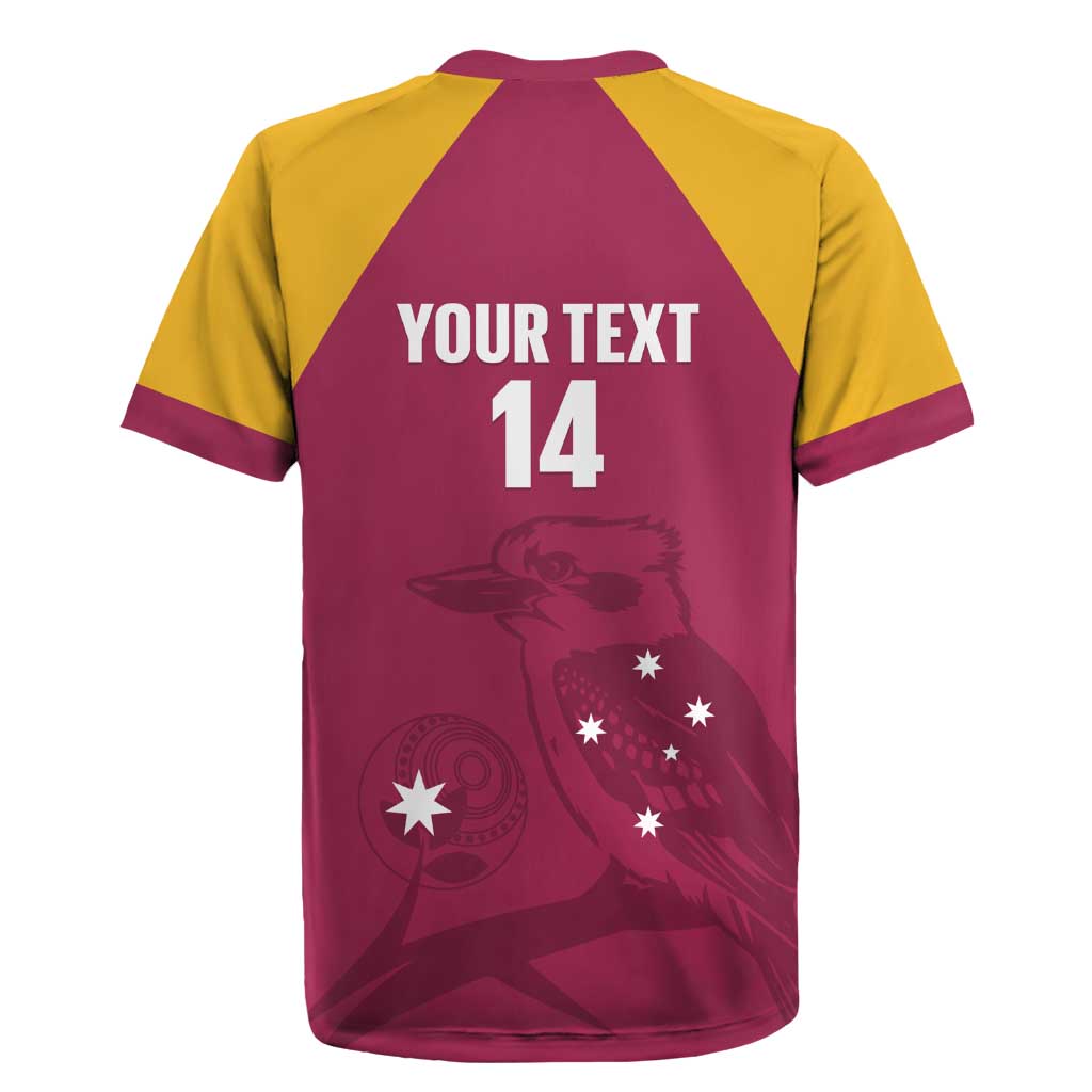 Custom Queensland Bowls Australia Rugby Jersey Go Champions QLD Kookaburra - Aussie Hoodie