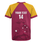 Custom Queensland Bowls Australia Rugby Jersey Go Champions QLD Kookaburra - Aussie Hoodie