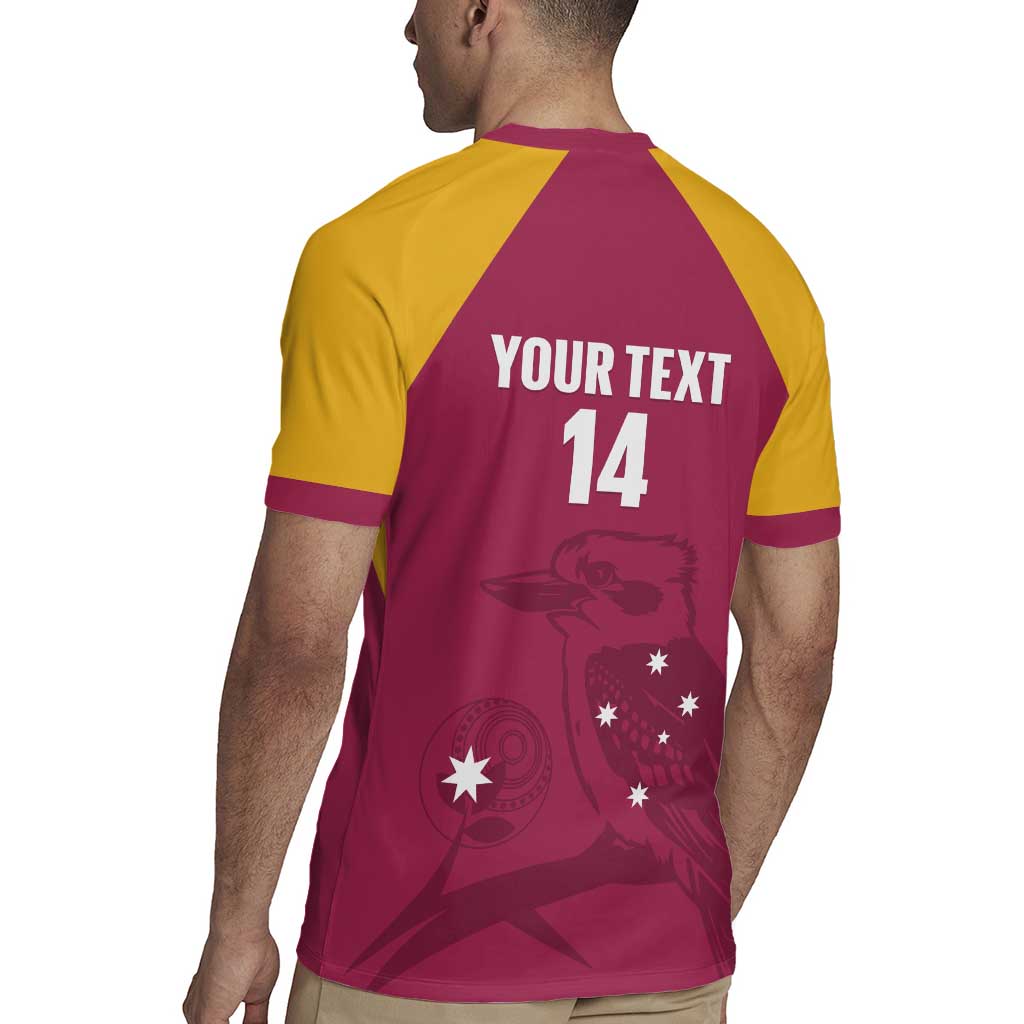 Custom Queensland Bowls Australia Rugby Jersey Go Champions QLD Kookaburra - Aussie Hoodie