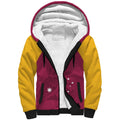 Custom Queensland Bowls Australia Sherpa Hoodie Go Champions QLD Kookaburra - Aussie Hoodie