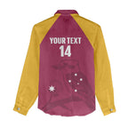 Custom Queensland Bowls Australia Women Casual Shirt Go Champions QLD Kookaburra - Aussie Hoodie