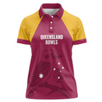 Custom Queensland Bowls Australia Women Polo Shirt Go Champions QLD Kookaburra - Aussie Hoodie