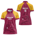 Custom Queensland Bowls Australia Women Polo Shirt Go Champions QLD Kookaburra - Aussie Hoodie