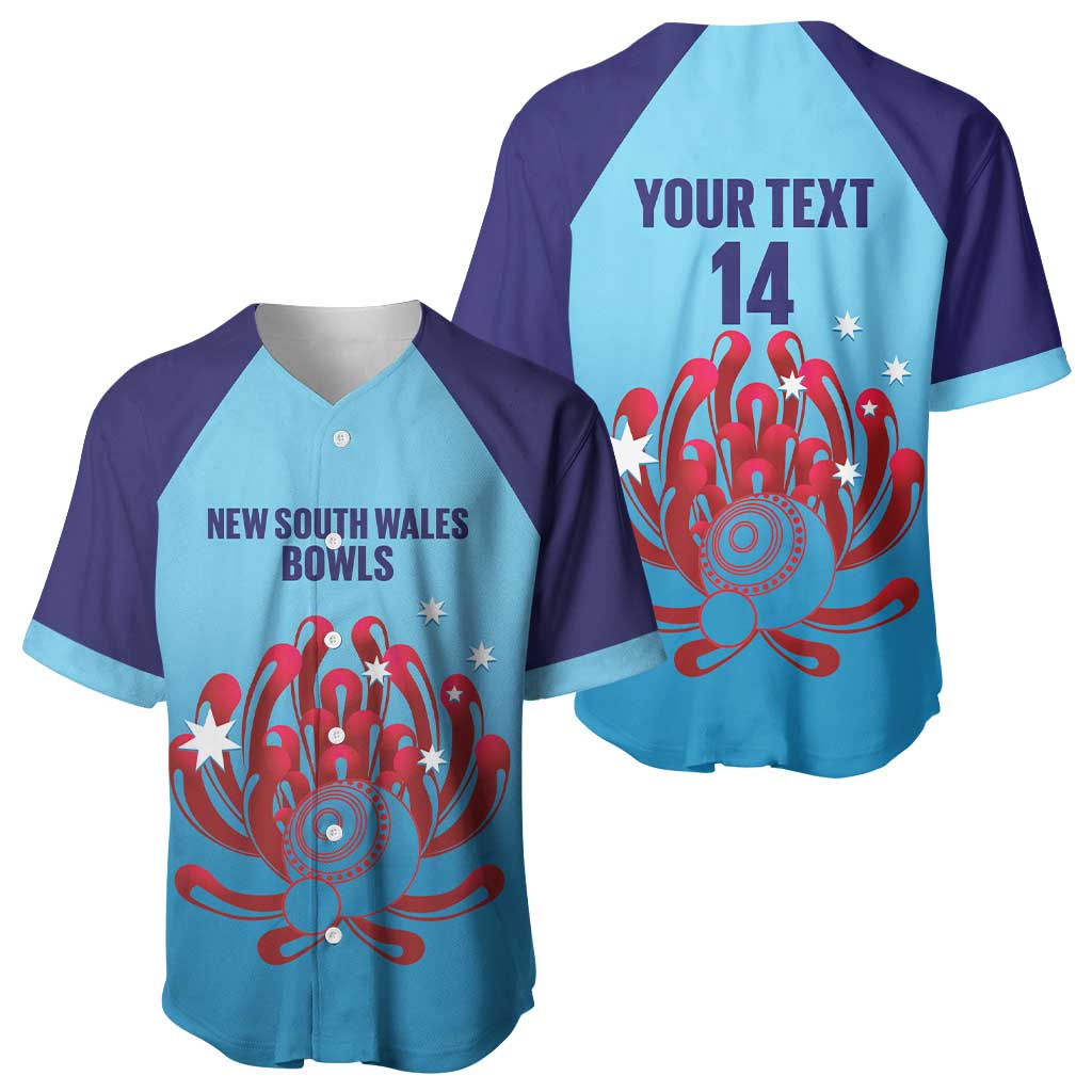 Custom New South Wales Bowls Australia Baseball Jersey Go Champions NSW Waratah - Aussie Hoodie