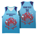 Custom New South Wales Bowls Australia Basketball Jersey Go Champions NSW Waratah - Aussie Hoodie
