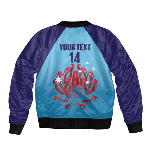 Custom New South Wales Bowls Australia Bomber Jacket Go Champions NSW Waratah - Aussie Hoodie