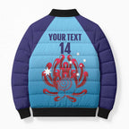 Custom New South Wales Bowls Australia Bomber Puffer Jacket Go Champions NSW Waratah - Aussie Hoodie