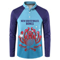 Custom New South Wales Bowls Australia Button Sweatshirt Go Champions NSW Waratah - Aussie Hoodie