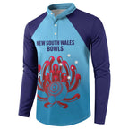 Custom New South Wales Bowls Australia Button Sweatshirt Go Champions NSW Waratah - Aussie Hoodie