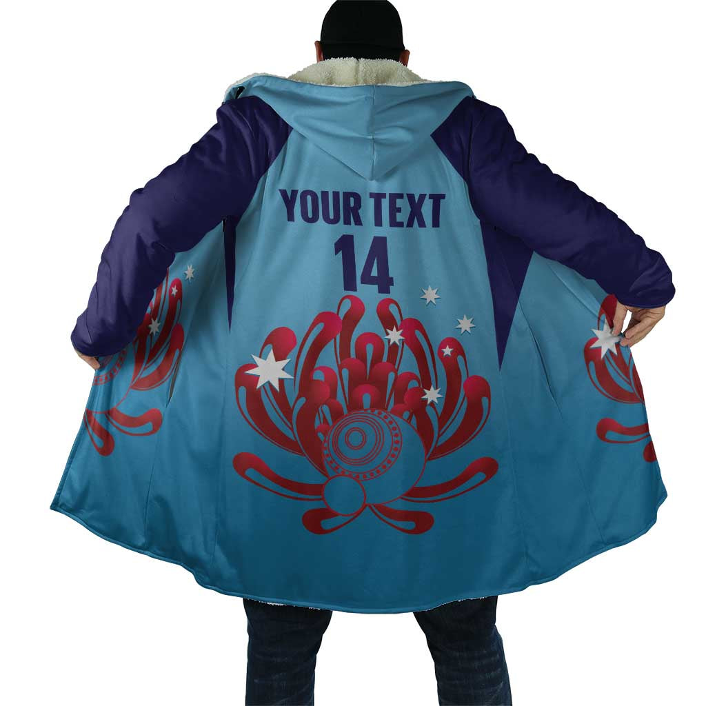 Custom New South Wales Bowls Australia Cloak Go Champions NSW Waratah - Aussie Hoodie