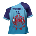 Custom New South Wales Bowls Australia Cross Shoulder Shirt Go Champions NSW Waratah - Aussie Hoodie