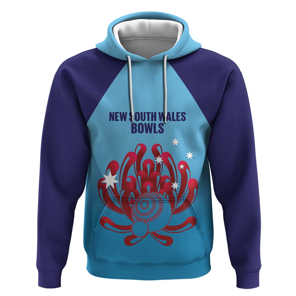Custom New South Wales Bowls Australia Hoodie Go Champions NSW Waratah - Aussie Hoodie