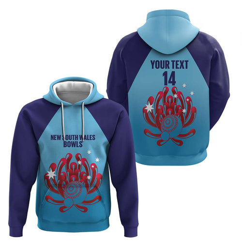 Custom New South Wales Bowls Australia Hoodie Go Champions NSW Waratah - Aussie Hoodie