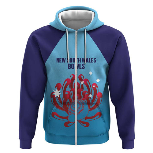 Custom New South Wales Bowls Australia Hoodie Go Champions NSW Waratah - Aussie Hoodie