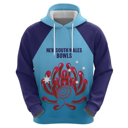 Custom New South Wales Bowls Australia Hoodie Go Champions NSW Waratah - Aussie Hoodie