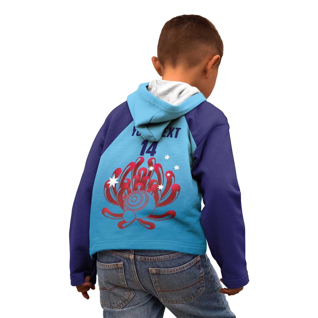 Custom New South Wales Bowls Australia Kid Hoodie Go Champions NSW Waratah - Aussie Hoodie