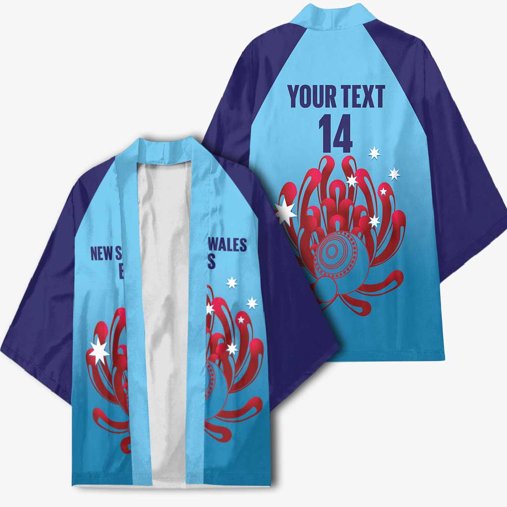 Custom New South Wales Bowls Australia Kimono Go Champions NSW Waratah - Aussie Hoodie