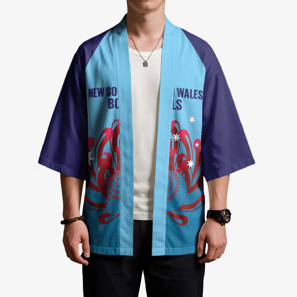 Custom New South Wales Bowls Australia Kimono Go Champions NSW Waratah - Aussie Hoodie