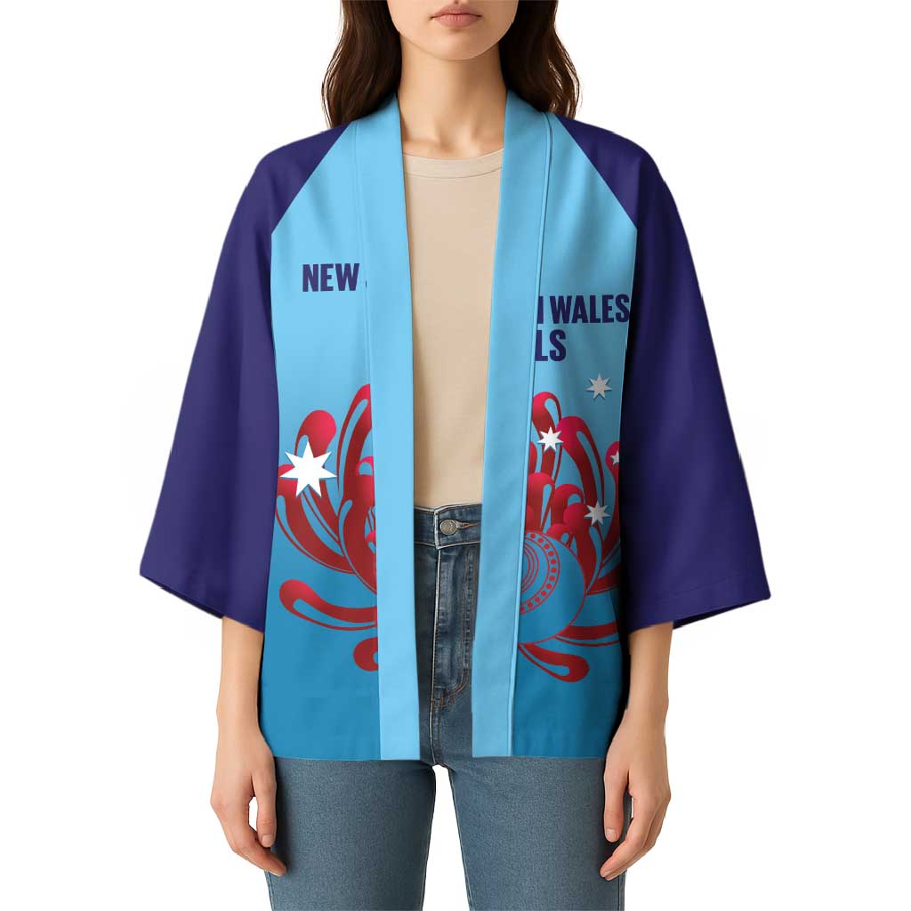 Custom New South Wales Bowls Australia Kimono Go Champions NSW Waratah - Aussie Hoodie