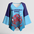 Custom New South Wales Bowls Australia Kimono Sleeve Blouse Go Champions NSW Waratah - Aussie Hoodie