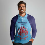Custom New South Wales Bowls Australia Long Sleeve Polo Shirt Go Champions NSW Waratah - Aussie Hoodie