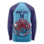 Custom New South Wales Bowls Australia Long Sleeve Shirt Go Champions NSW Waratah - Aussie Hoodie