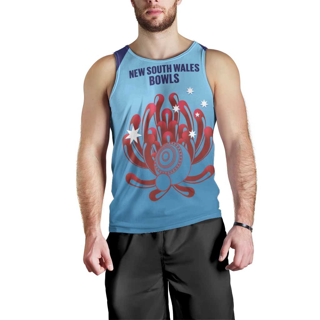 Custom New South Wales Bowls Australia Men Tank Top Go Champions NSW Waratah - Aussie Hoodie