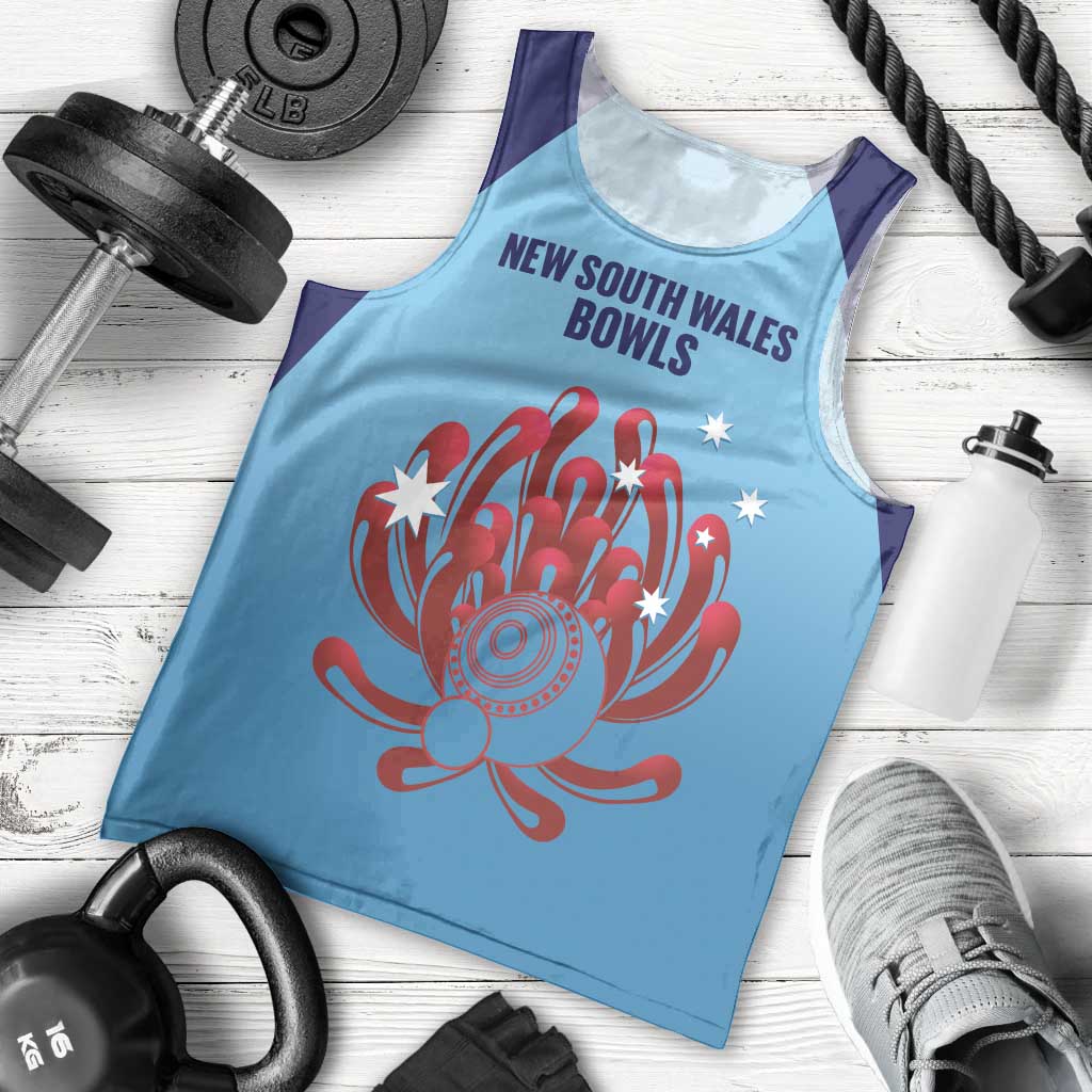 Custom New South Wales Bowls Australia Men Tank Top Go Champions NSW Waratah - Aussie Hoodie