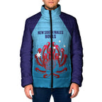 Custom New South Wales Bowls Australia Padded Jacket Go Champions NSW Waratah - Aussie Hoodie