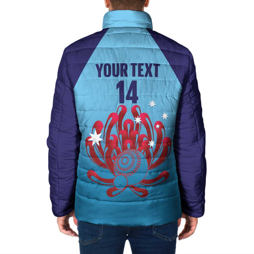 Custom New South Wales Bowls Australia Padded Jacket Go Champions NSW Waratah - Aussie Hoodie