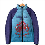 Custom New South Wales Bowls Australia Padded Jacket Go Champions NSW Waratah - Aussie Hoodie