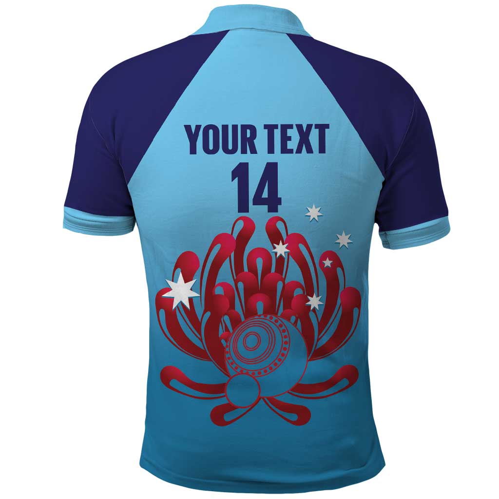 Custom New South Wales Bowls Australia Polo Shirt Go Champions NSW Waratah - Aussie Hoodie