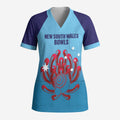 Custom New South Wales Bowls Australia Scrub Top Go Champions NSW Waratah - Aussie Hoodie