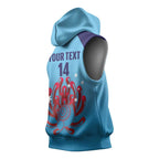Custom New South Wales Bowls Australia Sleeveless Hoodie Go Champions NSW Waratah - Aussie Hoodie