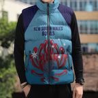 Custom New South Wales Bowls Australia Sleeveless Puffer Jacket Go Champions NSW Waratah - Aussie Hoodie