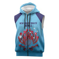 Custom New South Wales Bowls Australia Sleeveless Zip Hoodie Go Champions NSW Waratah LT14