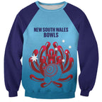 Custom New South Wales Bowls Australia Sweatshirt Go Champions NSW Waratah - Aussie Hoodie