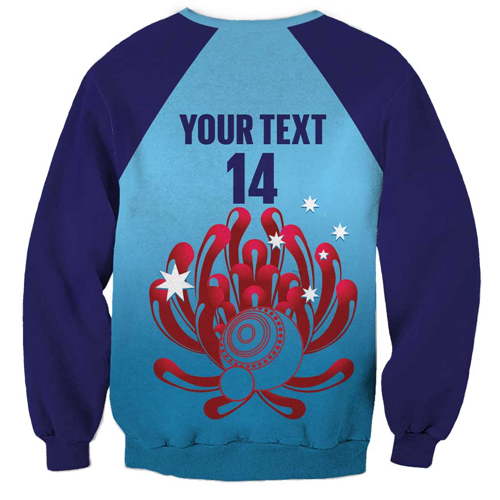 Custom New South Wales Bowls Australia Sweatshirt Go Champions NSW Waratah - Aussie Hoodie