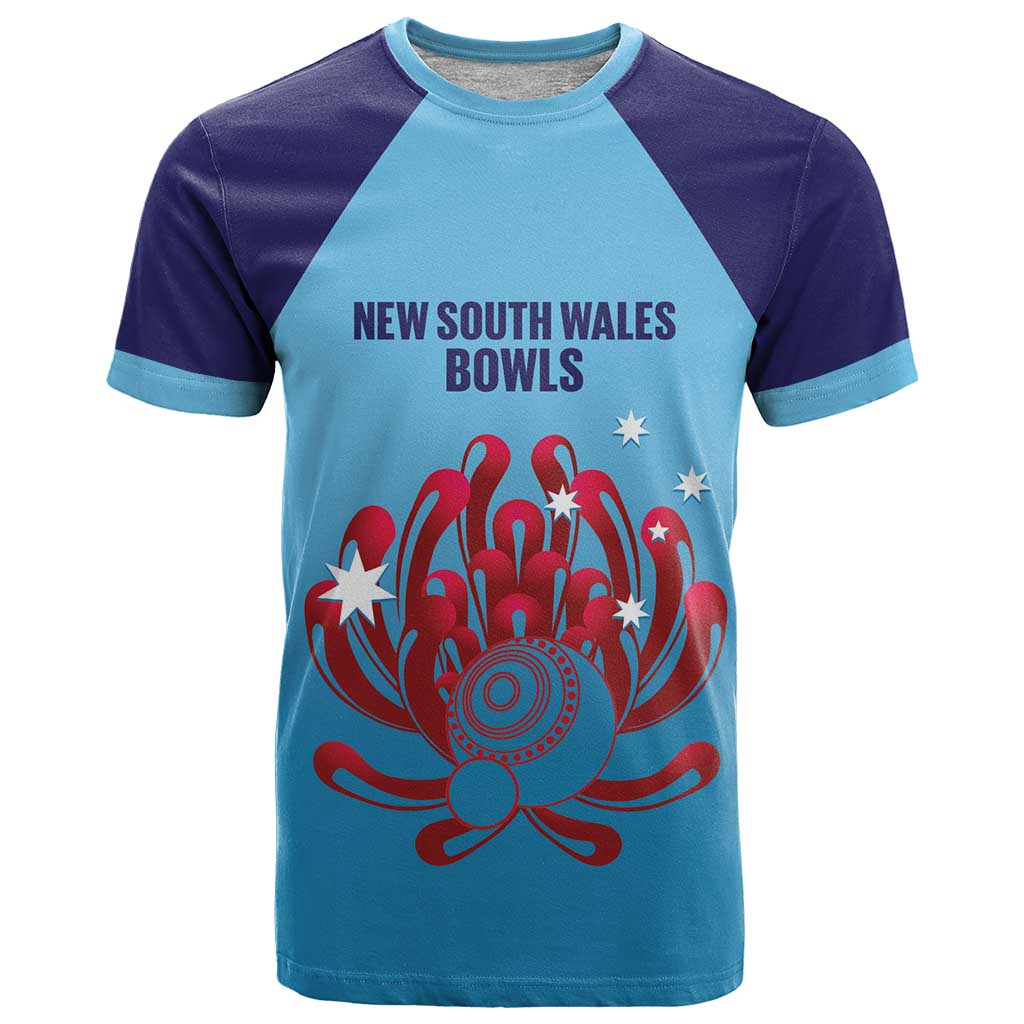 Custom New South Wales Bowls Australia T Shirt Go Champions NSW Waratah - Aussie Hoodie