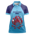 Custom New South Wales Bowls Australia Women Polo Shirt Go Champions NSW Waratah - Aussie Hoodie