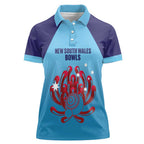 Custom New South Wales Bowls Australia Women Polo Shirt Go Champions NSW Waratah - Aussie Hoodie