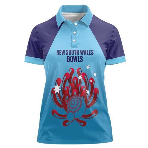 Custom New South Wales Bowls Australia Women Polo Shirt Go Champions NSW Waratah - Aussie Hoodie