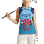 Custom New South Wales Bowls Australia Women Sleeveless Polo Shirt Go Champions NSW Waratah - Aussie Hoodie