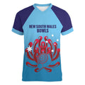 Custom New South Wales Bowls Australia Women V-Neck T-Shirt Go Champions NSW Waratah - Aussie Hoodie